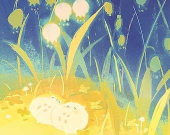 Hamster Lily of the Valley | 4&quot;x6&quot;, 11&quot;x17&quot; Print