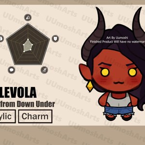 Dispatch // Acrylic Phone Charms 1.5''(38.1mm) // Z TEAM Malevola