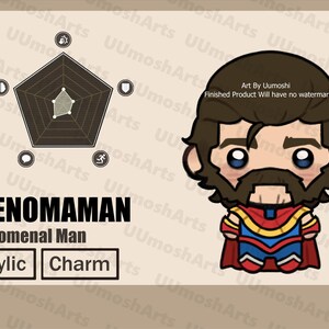 Dispatch // Acrylic Phone Charms 1.5''(38.1mm) // Z TEAM Phenomaman