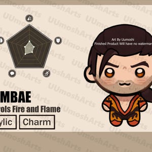 Dispatch // Acrylic Phone Charms 1.5''(38.1mm) // Z TEAM Flambae