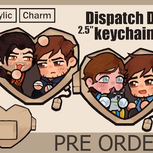 Dispatch Duo Keychains // Custom Acrylic Charm 2.5''(25.4mm) // Z TEAM