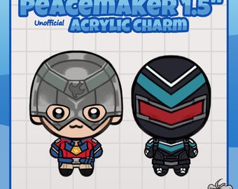 Peacemaker // Acrylic Charms 1.5''(38.1mm) // Peacemaker/Christopher Smith - Vigilante/Adrian Chase