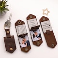 3rd Anniversary Gift, Personalized Leather Photo Keychain, Leather Anniversary Gifts for Him, Photo Keychain for Men product logo