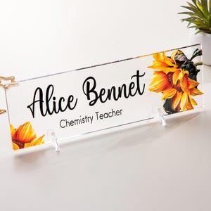 Personalized Desk Name Plate, Office Desk Accessories - Gifts for Boss, Desk Name Plate Gift for Coworker, Graduation Gifts