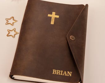 Christian Gifts - Personalized Prayer Journal - Christian Gifts for Men - Prayer Notebook