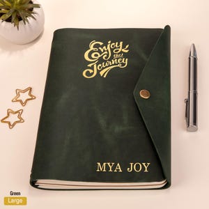 Custom Gifts for Mother&#39;s Day, Leather Notebook Cover with Engraving, Personalized Leather Notebook, Office Gifts, Gift for Mom