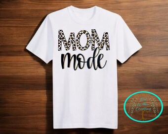 Cheetah Mom Mode Print Tee
