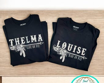 Thelma and Louise Bestie Matching T-Shirts, Matching Shirts, Cute Shirts, Funny Kid's, Mom Life