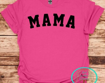 Mama Multi Colored Lettering T-Shirt