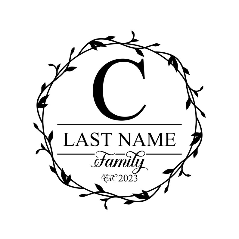 Personalized Stained Stove Cover with Family Name and Date