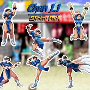 Chun-Li Sticker Pack - Straßenkämpfer Charakter