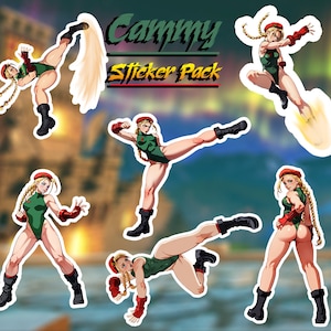 Cammy Sticker Pack - Street Fighter Charakter