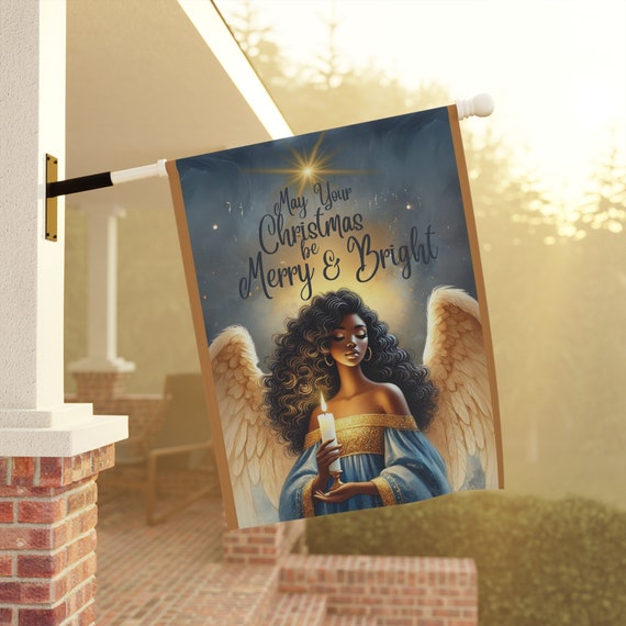 3dRose Gartenflagge African-American Angels – 30,5 X 45,7 Cm, Halbtransparent