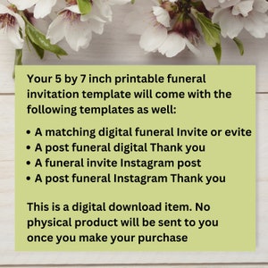 Funeral Invite Template Funeral Announcement Memorial Service Funeral Invite Template Funeral Announcement Memorial Service