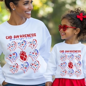 CHD Awareness Shirt - Congenital Heart Defect Support Tee - Family Matching Sweatshirt - Heart Warrior Gift - CHD Survivor Shirt