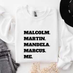 Schwarzes Ermächtigungs-Sweatshirt, schwarzes Geschichts-T-Shirt, inspirierender Führer-Rundhalsausschnitt, Unisex-Schwarz-Stolz-Kleidung, kulturelles Geschenk