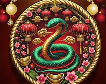 Adorno de año nuevo chino 2025, año de la serpiente, serpiente de madera, celebración china, recuerdo de serpiente, regalo de serpiente, año nuevo lunar