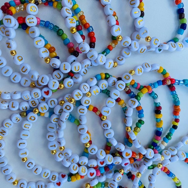 Glass Bead Bracelet Etsy