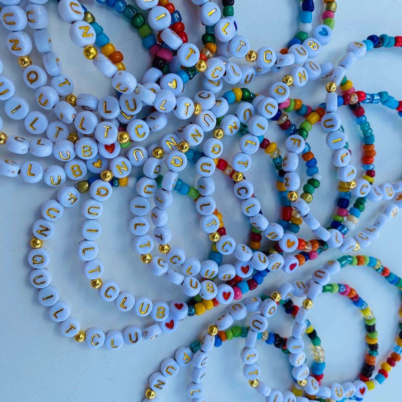 Bulk Handmade Glass Bead Bracelets, Friendship Bracelets, Personalized