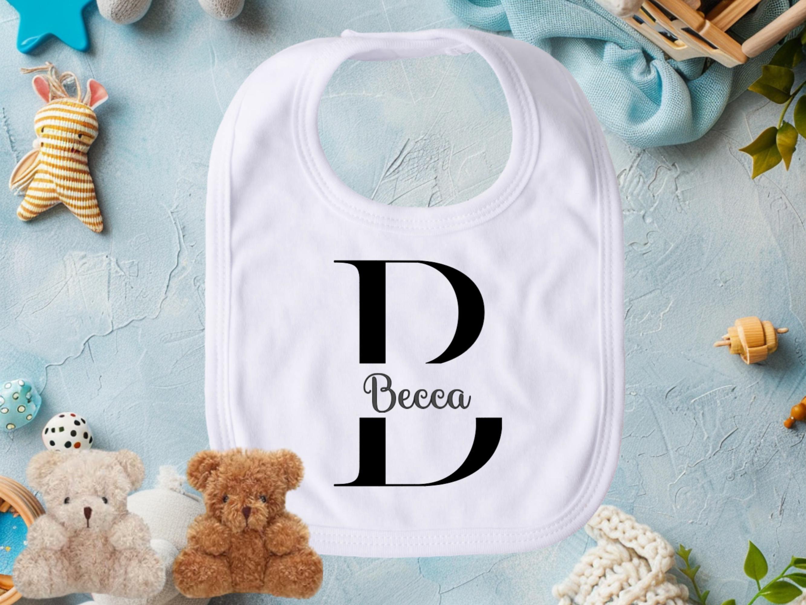 Personalized Bib Gift (culinary Font) L Personalized Custom Name Bib ...