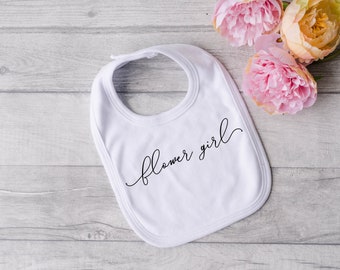 Flower Girl Bib | flower girl proposal | flower girl gift | personalized bib | baby bib | baby gift | bib | personalized baby | baby gift