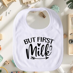 初めてのミルクビブ、おもしろいベビービブ、赤ちゃん用のかわいい授乳ビブ、ベビーシャワーギフト、柔らかいコットンの幼児用ビブ、新生児の必需品