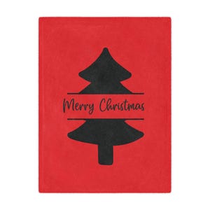 Merry Christmas Blanket l My 1st Christmas 2024 Newborn Blanket, Baby Holiday Blanket Gift, Baby&#39;s 1st Christmas Keepsake