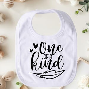 One of A Kind Bib, Funny Baby Bib, Personalized Baby Bib, Absorbent Toddler Bib, Unique Baby Shower Gift