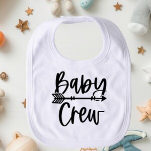 ベビークルービブ、かわいいベビービブ、面白いベビービブ、吸収性のある幼児用ビブ、ベビーシャワーギフト、ユニセックスベビービブ、ベビーギフトのアイデア