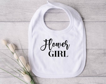 Flower Girl Bib 2 | flower girl proposal | flower girl gift | personalized bib | baby bib | baby gift | bib | personalized baby | baby gift