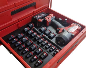 INSERTO DE IMPACTO DE ALTO TORQUE M18 Fuel para Milwaukee Packout de 3 tomas