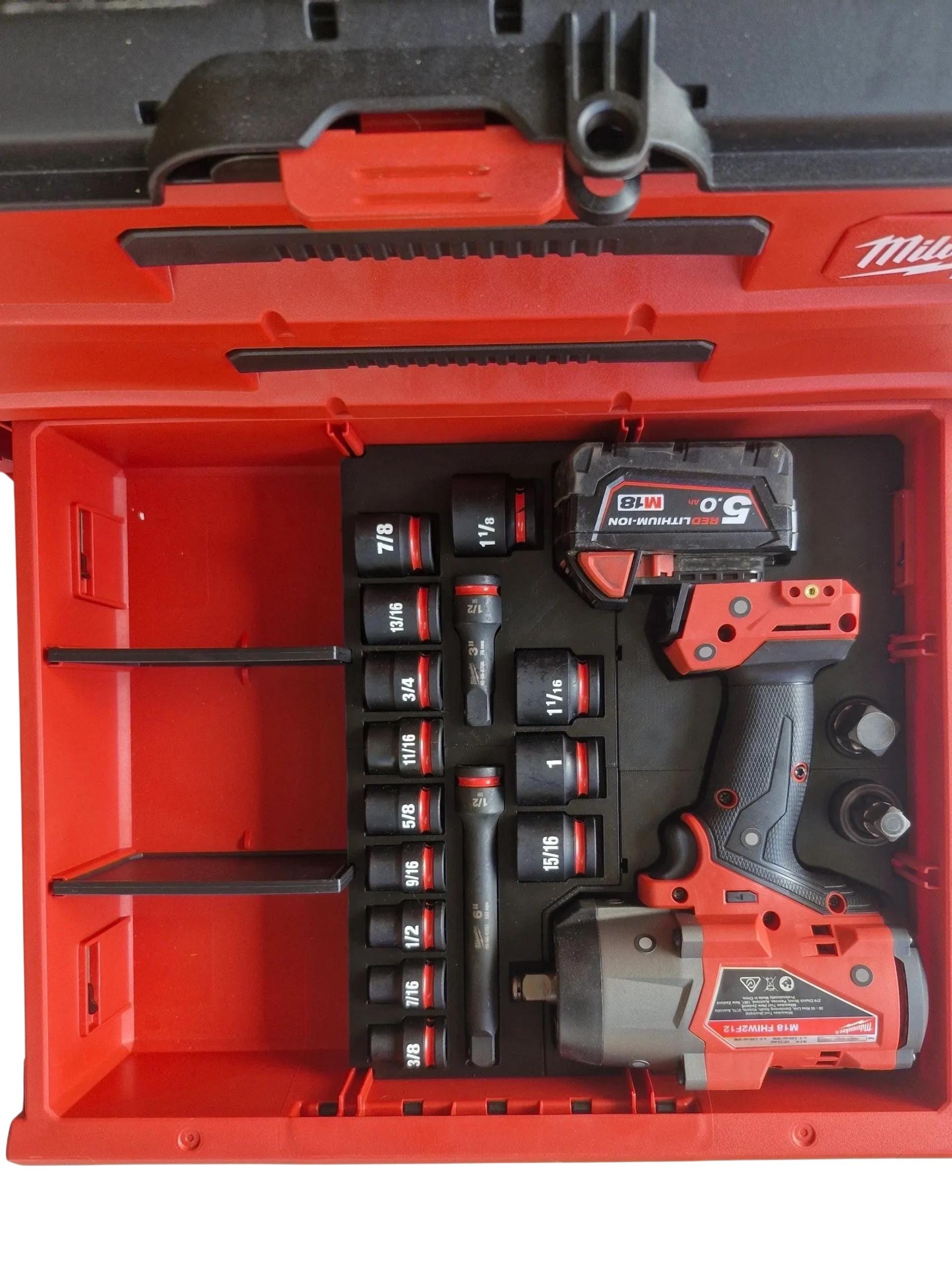mituro❁⃘*.゜ フォニックスディクショナリーセット M18 Fuel High Torque Impact INSERT for 3 Draw Milwaukee Packout