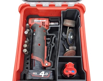 Milwaukee packout M12 FUEL Right angle die grinder insert Organizer