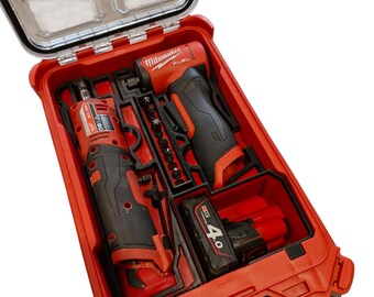 thumbnail image 2 of Milwaukee Compact Packout Organizer M12 Gen 2 Drill Driver Tray Insert – 2 Pieces 2 of 6