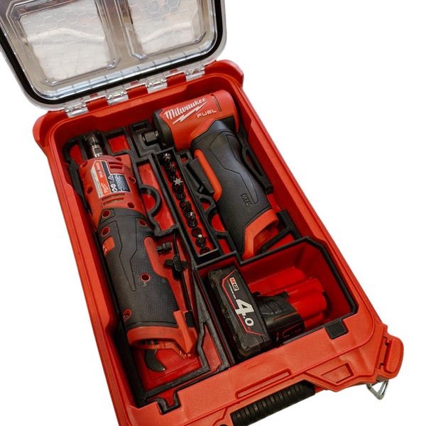 Zestaw szlifierek Milwaukee M12 Gen 2 - organizer wkładany Packout
