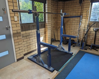 DIY Plans for Adjustable Squat Rack