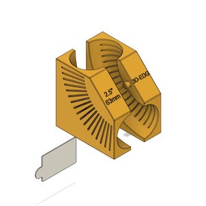 2.5" / 63.5mm Mandrel Bend Pipe Cut Jig (digital file)