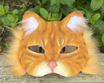 Orange Katze Therian Maske ! LESEN SIE DESC !