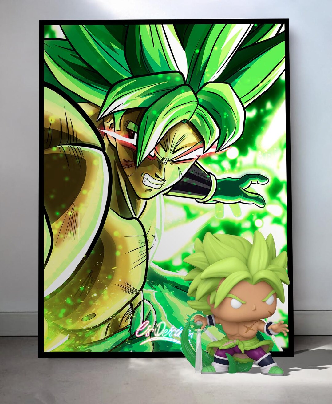 Blory Legendary Super Saiyan Broly Art Print | Dragon Ball Super Poster ...
