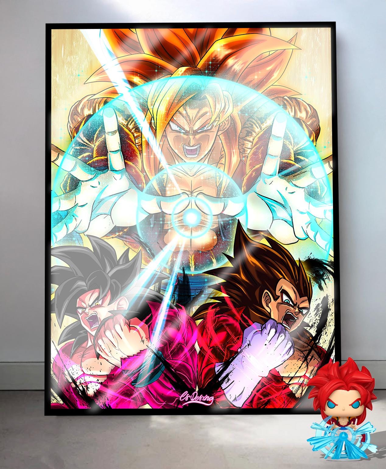 Dragon Ball GT Gogeta SS4 Poster 24X36 inches
