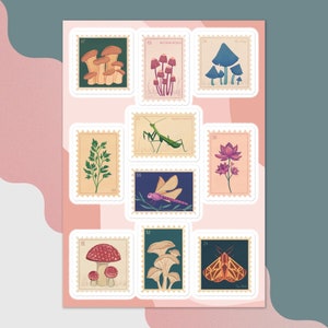 Nature Sticker Sheet | Cottagecore Stickers