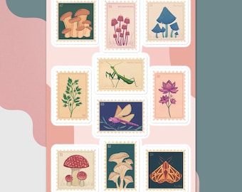 Nature Sticker Sheet | Cottagecore Stickers