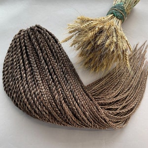 Natural look brown braids | full set 55 DE | premium kanekalon | Volume brown ombré braids