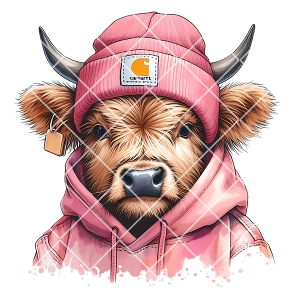 Highland Cow Png, Carhartt png, Cow Design, Western Png,  Highland Cow Art, Western Sublimation, Cute Cow Png , Cow Sublimation, Carhartt