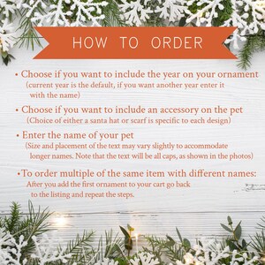 Personalized Pet Ornament Bengal Cat Lover Christmas Gift Custom Bengal Cat Gift for Cat Owner Custom Christmas Ornament image 4