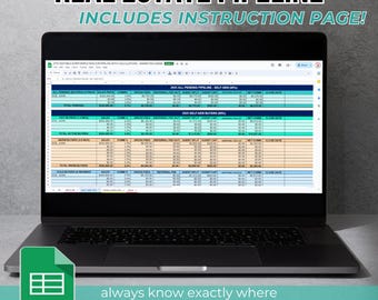 Realtor Pipeline Tracker: Real Estate Client CRM Google Sheets (PDF Plan)