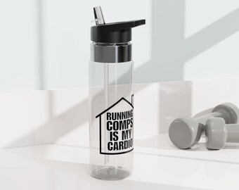 Running Comps Is My Cardio Water Bottle | Sport Bottle | Real Estate Humor