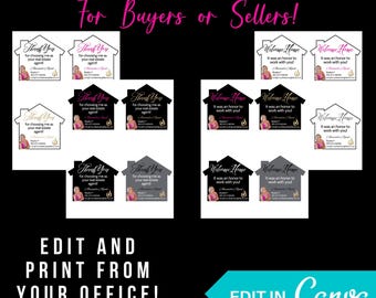 Real Estate Closing Gift Tags: 16 Canva Templates (PDF Download)