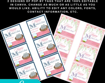 Mother&#39;s Day Real Estate Pop by Tag | Holiday Pop By Tags | Real Estate Marketing | Realtor Canva | Real Estate Tags | Realtor Marketing
