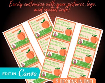 Be a Peach Pop by Tag | Peach Real Estate Marketing | You're a Peach Pop By Tag | Thank You For Referrals